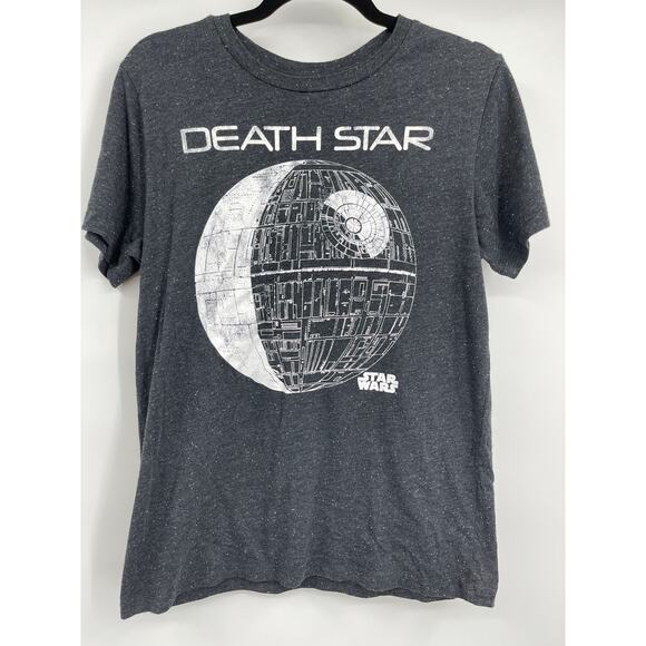 Star Wars Womens Gray Death Star Tee Shirt Short Sleeve T-Shirt Size Medium - Picture 1 of 10